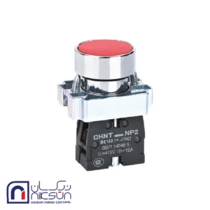 شستی استوپ فلزی قرمز CHINT مدل NP2