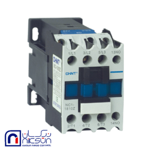 کنتاکتور 12 آمپر، 5.5 کیلووات، برند CHINT بوبین VAC 220 مدل NC1-1210