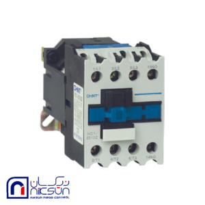 کنتاکتور 25 آمپر، 11 کیلووات، برند CHINT بوبین VAC 220 مدل NC1-2510