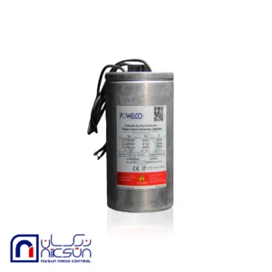 خازن سه فاز خشک سیلندری 440V – 2.5KVR برند POWELCO