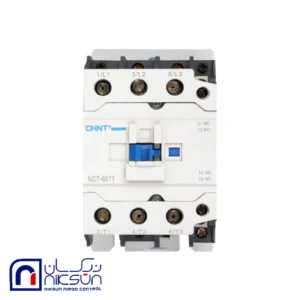 کنتاکتور 50 آمپر، 4 کیلووات، برند CHINT بوبین VAC 220 مدل NC7-5011