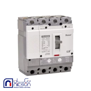 کلید اتوماتیک،کمپکت 250 آمپر،4 پل،قابل تنظیم حرارتی-مغناطیسی LS سری SUSOL TS250N ATU